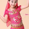 Novos Acessórios de Roupa para Performance de Dança Indiana Infantil Lenço de Cabeça para Dança do Ventre Infantil Adereço de Cabeça Brincos Pulseira Colar