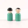 Juguetes de Graffiti Personalizados para Niños Niños y Niñas Figuras de Madera Pintadas a Mano Muñecas de Madera Coloridas Adornos Marioneta Decoración