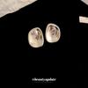Pendientes geométricos de metal irregular con aguja plateada, diseño simple, pendientes que combinan con todo, personalidad, temperamento, pendientes de moda, venta al por mayor para mujeres