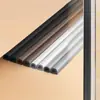 Tira Selladora Adhesiva para Puertas y Ventanas Tipo D Pegatina para Huecos de Puerta Tira Plástica de Acero para Ventanas a Prueba de Viento y Sonido Marco de Puerta Antirrobo Tira Anticolisión