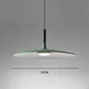 Lámpara colgante estilo minimalista para comedor y dormitorio, moderna simple creativa estilo nórdico LED platillo volador accesorio de iluminación estilo industrial para bar y mesa de comedor