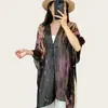 Xale estilo étnico boêmio para mulheres, novo modelo de verão para viagem a Yunnan, proteção solar, lenço fino de gaze para o deserto do Noroeste