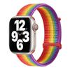 Pulseira de Nylon com Laço de Seção Dupla Adequada para Apple iWatch Geração 6789 S12 S11 Ultra Pulseira de Velcro