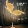 Nuevos Accesorios para Bodas Luces de Mariposa Luminosas Alas Guía de Camino Escenario T Decoración de Salón de Bodas Adornos Colgantes del Techo Arreglo