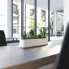 Caixa de Flores de Aço Inoxidável para Exterior Grade de Proteção Divisória Caixa de Flores de Ferro Compartimento de Plantio Móvel Departamento de Vendas Tanque de Flores Vasos de Flores para Paisagismo