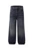 Cd Trendy 2024 Outono e Inverno Novo Jeans Masculino Solto de Perna Reta Lavado Retrô Americano High Street Moderno Calças Casuais