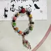 Pulseira de cerâmica com cordão de concha de estrela do mar, estilo artístico retrô fresco, fornecimento de fábrica, presente popular de Jingdezhen