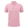 Camiseta gola lapela cor sólida logo workwear camisa polo grupo corporativo publicidade camisa cultural t-shirt workwear manga curta