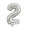 Globos Digitales de Foil Nuevos Transfronterizos de 16 pulgadas Gradiente Oro Plata Rosa Crema Negro Metal Fiesta de Cumpleaños Venta al por Mayor