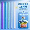 Botella de Vidrio de Origami Estrella Brillante para Manualidades DIY Infantiles, Botella Estrella de Cinco Puntas Diamante Brillante de Alta Calidad