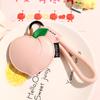 Llavero de cuero PU de dibujos animados lindo de fruta moda creativo muñeco año de la serpiente accesorios para coche colgante exquisito venta al por mayor
