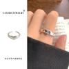 Anel Lan Zhi Estilo Estrela Personalizado Amor Prata Esterlina 925 Feminino Moda Fria Nicho Aberto Anel Ins Não Desbota