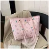 Bolsa Tote de Ombro Único Europeia e Americana para o Dia a Dia, Temperamento Bonito, Estampa Floral, Lançamento 2026, Primavera, Grande Capacidade, Moda