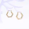 Pendientes Facetados de Acero de Titanio de Moda Europea y Americana Transfronteriza Lele Jewelry Estilo Fundido Pendientes de Moda para Mujer Más Vendidos en Amazon