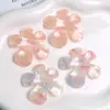 Zhen Tu Estilo Japonés Cielo Estrellado Iridiscente Acetato Flor de Cinco Pétalos Acrílico Accesorios DIY Pendiente Colgante Materiales
