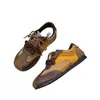 Zapatillas Deportivas Retro Alemanas Súper Lindas para Mujer 2026 Otoño Nueva Llegada Color Block de Nicho Con Cordones Tacón Bajo Suela Suave Zapatos Deportivos Casuales