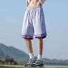 Estilo Novo de Verão 2025 Calça Esportiva de Fitness para Basquete Respirável em Malha Cinza Calça Esportiva