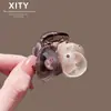 Nuevo Estilo Primavera y Verano Pinza Pequeña para el Cabello con Flor y Perla, Elegante Pasador para Recogido a Mitad de la Cabeza, Exquisito Accesorio para el Cabello para Peinados de Princesa