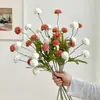 Estilo Pintura a Óleo Retrô Simulação Bola de Flores Crisântemo Dente-de-leão Flor Artificial Ornamento Sala de Estar Mesa de Jantar Decoração Ornamento de Arranjo Floral Uma Peça