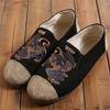Venta al por mayor de zapatos Kirin de lona para primavera y otoño, ropa Mafan, zapatos con estampado animal y costuras de goma.