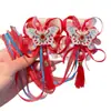 Accesorios tradicionales para el cabello de estilo chino para niñas, que incluyen un pasador de conejo para el Festival de Medio Otoño, pasadores de estilo chino y adornos para el cabello de vestuario antiguo para niñas pequeñas y bebés.