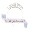 Moda Europea y Americana Diadema Digital Corona Set de Correa para el Hombro Fiesta de Cumpleaños Tocados Accesorios para el Cabello Diadema Decoración de Fiesta de Despedida de Soltero