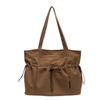 Bolso de mano informal de gran capacidad para mujer, bolso de hombro para estudiantes universitarios, moderno y ligero, con cordón ajustable.