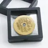 Latón Montaña Cinnabar Fantasma Gasta Dinero en Monedas de Cobre Engrosadas Retro Agujero Cuadrado Fantasma de Montaña Dios del Trueno Bagua Gasta Dinero para Ganar Dinero Colgante