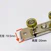 Roda Superior para Porta de Correr, Roda Plana, Tira de Vedação para Janela de Correr