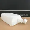 Botella cuadrada de plástico espesado de 1000 ml 1L botella de agua desinfectante para mascotas tapa antirrobo botella de disolvente E052