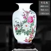 Jarrón de Cerámica Jingdezhen Adornos de Decoración para el Hogar Arreglo Floral Flores Secas Estilo Chino Sala de Estar Mueble de TV Artesanía