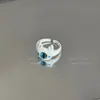 Anillo lindo de ojos grandes flocado de sub-pequeño monstruo para mujer, diseño de nicho otoño e invierno, anillo avanzado para el dedo índice