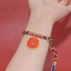 Estilo Étnico Estilo Tíbet Cuerda Colorida Tejida a Mano Moneda Espíritu de la Montaña Pulsera Accesorios para Joyería DIY Venta al por Mayor