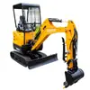 Excavadora Hidráulica Completa de 2 Toneladas para Exportación a EE. UU. Máquina para Podar Patios, Cavar Zanjas, Mover Tierra, Plantar Jardines, Excavadora Pequeña
