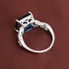 Anel Simples e Elegante Estilo Palácio com Zircônia Cravejada de Quatro Garras, Anel Feminino de Cobre Puro de Alta Qualidade e Grandioso, Joias para Revenda Atacadista Transfronteiriça