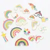 Fabricante Desenho Animado Arco-Íris Acessórios de Joias Atacado em Estoque Joias Artesanais DIY Joias Animadas com Óleo Gotejante Acessórios para Joias DIY