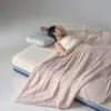 Colcha de Verão Classe A, Colcha Fresca de Verão, Colcha Respirável com Ar Condicionado, Colcha de Sesta Individual/Casal, Colcha Fina para Sono Profundo de Verão, Lavável à Máquina
