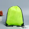 Bolsa Mochila com Cordão Bolso Bundle Poliéster 210D Publicidade Impressa Evento Esportivo ao Ar Livre Bolsa Mochila de Poliéster