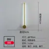 Luminária de parede de luxo, tipo barra longa, minimalista e rotativa, luminária de parede simples e moderna para fundo de sala de estar, luminária de cabeceira criativa nórdica para quarto