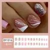 Uñas postizas europeas y americanas cortas, medianas y largas, tipo ataúd, ballet, parches de uñas, productos terminados en caja, se pueden diseñar con dibujos y muestras.