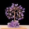 Árbol de la Fortuna de Grava de Cristal Natural Árbol de la Fortuna de Citrino Adornos Creativos Base de Racimo de Cristal Pegamento Árbol de Cristal Venta al por Mayor