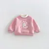 Calça de Moletom Pelúcia Bordada com Coração para Meninas 2026 Novo Inverno Bebê Cor Sólida Espessada Roupas de Inverno Calças zdk6691