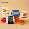 Cajas Personalizadas al por Mayor de Cartón Kraft y Blancas para Hamburguesas, Cajas Desechables Impresas Engrosadas Recubiertas a Prueba de Grasa e Impermeables para Comida para Llevar y Entrega
