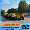 Produção de Fábrica de Trailer de Cama Baixa Pesado Multi-Eixos Módulo Hidráulico Nicholas Equipamento Especial Direção Levantamento