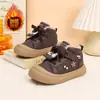 Zapatos de Algodón para Niños Suela Suave Zapatos Casuales de Invierno Forrados de Felpa para Niñas 2025 Cálidos Otoño e Invierno Nuevos Zapatos de Lona Forrados de Felpa para Bebé