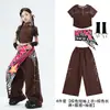 Ropa para Niñas de Jazz Danza Moderna Fresca Ropa de Práctica JAZZ para Niños Disfraz de Performance de Street Dance Infantil Atuendo de Moda para Niñas