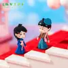 Paisaje en miniatura, caricatura creativa, figuritas lindas con forma de bolita, accesorios decorativos, adornos de escritorio y para coche