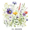 Pegatinas de Transferencia de Calor de Flores Silvestres Acuarela de Fábrica Patrones Impresos Pegatinas de Transferencia de Calor para Ropa Pegatinas de Transferencia de Calor Impresas Offset