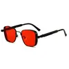 Gafas de Sol Futuristas Cyberpunk con Sentido Tecnológico Uv400 Marco Metálico Grande Cuadrado Hombres Gafas Steampunk Con Resorte