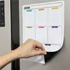 Adesivo magnético de geladeira transfronteiriço, planejador semanal, quadro branco, quadro de memorandos magnético macio, lista de tarefas e compras apagável